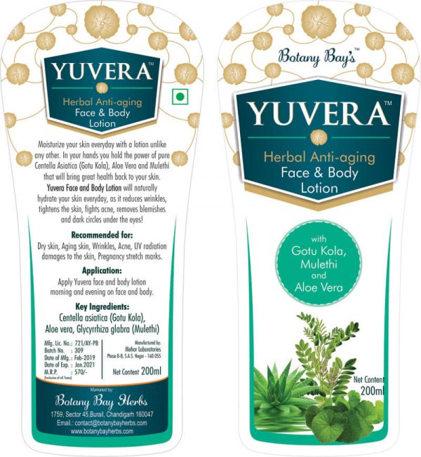 Yuvera – Herbal Face and Body Lotion (All Skin Types)-200ml